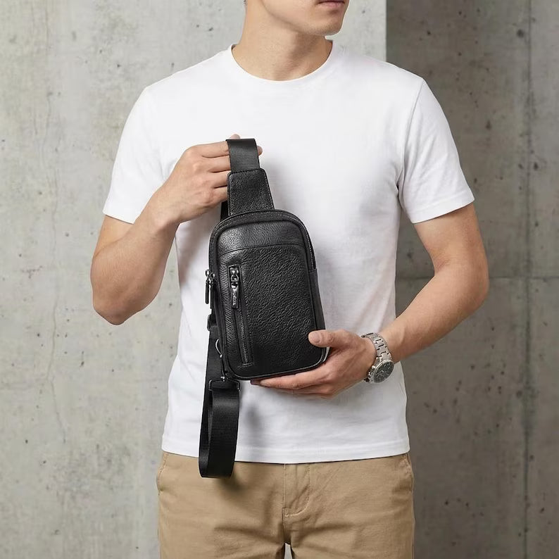 Leather Chest Bag