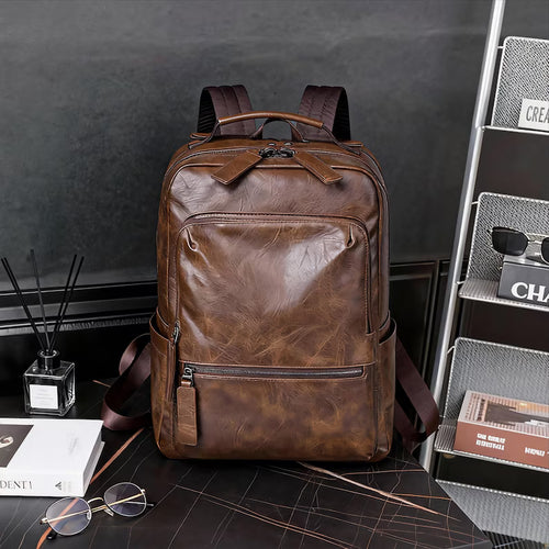 Leather Backpack for Men